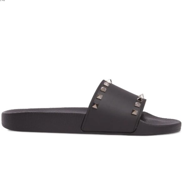 Valentino Rockstud Slides Sandals 100% AUTHENTIC - Picture 2 of 8